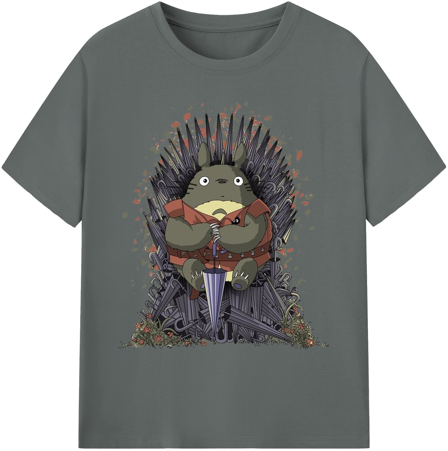 （画像用） となりのトトロ 草壁メイ 草壁サツキ My Neighbor Totoro Satsuki Kusakabe Mei Kusakabe 綿100％ メンズ半袖Tシャツ｜肌触りやわらか＆通気性